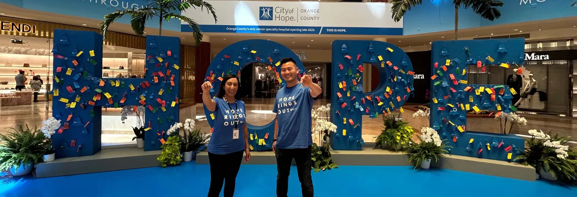 City of Hope Orange County’s “Hope Rings Out" Installation