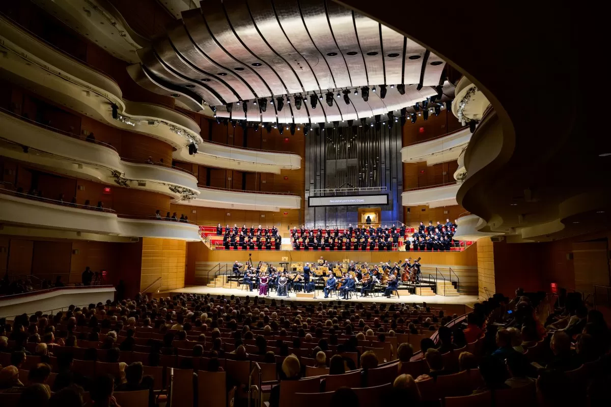 Pacific Chorale and Pacific Symphony performing Mozart’s Requiem.